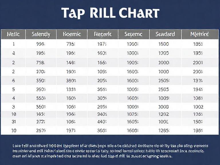 Tap Drill Chart Metric and Standard 2025: The Complete Guide